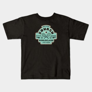 Squash player Kids T-Shirt